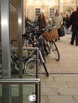 Cycles piled up outside John Lewis