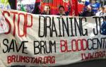IWW Members Protest Blood Cuts At Save Our NHS March