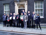 Maria in Downing St on 9/1/08 with assorted MPs and a Peer of the Realm