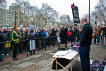 Advising the marchers on their rights as protesters