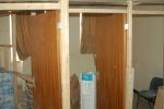 New partition walls for bedrooms await completion
