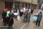 Demonstrators arriving at SERCO