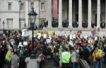 rally at Trafalgar Square