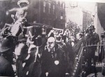 "The Judge leaves the 'Judge's Lodgings' in procession to Guildhall. 1895