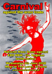 Flyer for Carnival Against The Arms Trade
