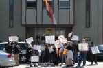 Protest in front of the Consulate General of India in San Francisco