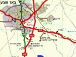 Israeli map of Be'er Sheva area: unrecognized inhabited villages "do not exist"