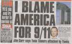 Front Page - I Blame America for 9/11