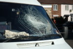 Plus the windscreen of the van parked round the back.