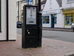 ticket machine obstructing highway