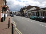 empty street early Saturday afternoon