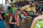 The march sets off for Kingsnorth