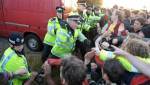 Police attack peaceful campers