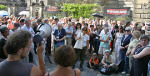Third Congress Day: Demonstration in front of the Austrian Consulate in Dresden