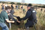 A poor performance by the Police tug of war team.