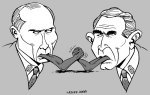 Bush, Putin, war of words over Georgia