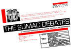 Sumac Debates Poster