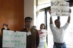 Students demand resignation of Chhattisgarh DGP.