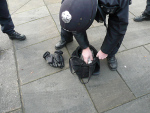 Journalist 's bag being searched 2