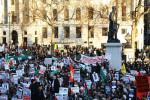 mass rally at Trafalgar Square