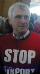 John McDonnell, Labour MP for Hayes & Harlington shows solidarity