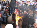 compulsory flag burning, no protest is complete without it these days..