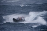 Delta boat braces rough seas during a deployment to pursue the Yushin Maru No. 2