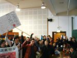 Exiting Shandon Lecture Theatre - our home over the previous three days...