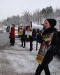 SWEDISH ACTIVISTS PROTEST AT HLS CUSTOMERS