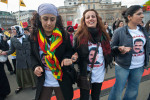Most people at Newroz wore Ocalan t-shirts