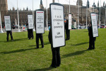 Bill boards in Parliament Square