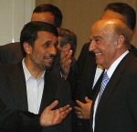 Hans-Rudolf Merz und Mahmud Ahmadinejad