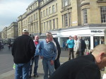 one in blue is suspected to be the newcastle branch leader