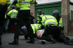 A fairly violent arrest made on Stanford Avenue