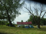 Part of the Camp's tents area