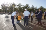 Police arresting Jim Dowling for blocking military access to the Talisman Sabre