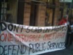 Don't Scab on the Posties! One Struggle! One Fight! Defend Public Services!