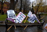 Abandoned placards
