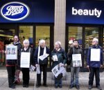 Activists aged 19 to 90, say no to Herbal Essences' animal tests!