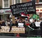 Protest against the war on Gaza at the Israeli Embassy in London, December 2008