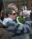 "Suspected" EDL Spotter filming Protesters.