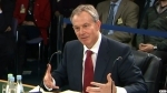 Former UK Prime Minister Tony Blair testifying at the Iraq Inquiry, January 2010