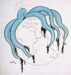 German anti-semitic cartoon from 1938, using Octopus symbolism.