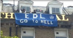 edl go to hell banner drop