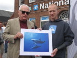 Former dolphin trainer turned activist Ric O'Barry shows his support