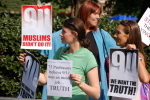 a protest at the US Embassy in London on September 11th, 2006