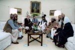 Ronald Reagan meets Afghan Mujahideen Commanders at the White House in 1985