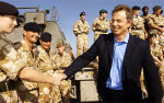 UK Prime Minister Tony Blair visits Basra in 2007