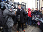 BBC TV and Radio reporters were also present throughout the day.