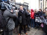 BBC TV and Radio reporters were also present throughout the day.